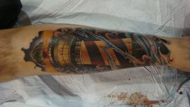 Lighthouse Tattoo Forearm