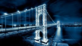 George Washington Bridge At Night