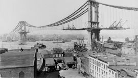 Manhattan Bridge Construction