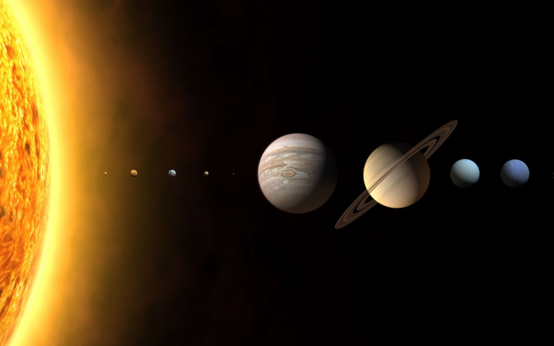 размеры планет солнечной системы картинки