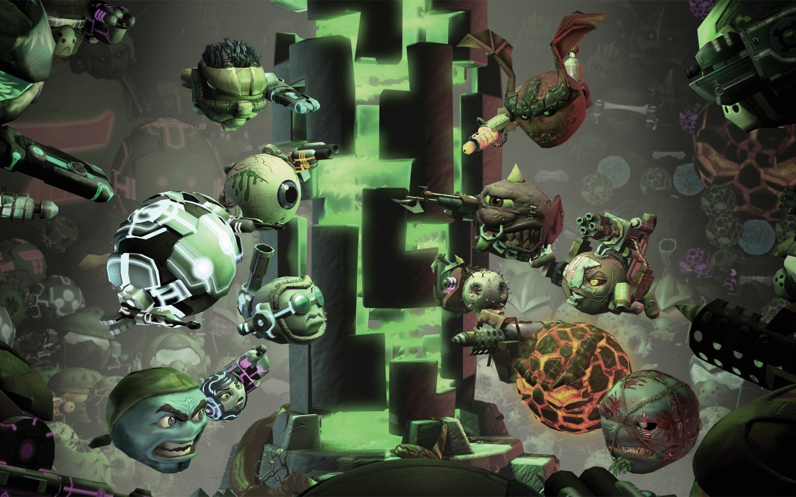 Игра про мозги. Madballs in Babo:Invasion. Игра с зелеными монстрами. Игра про зеленых монстров на ПК. Обои на стену с монстрами.