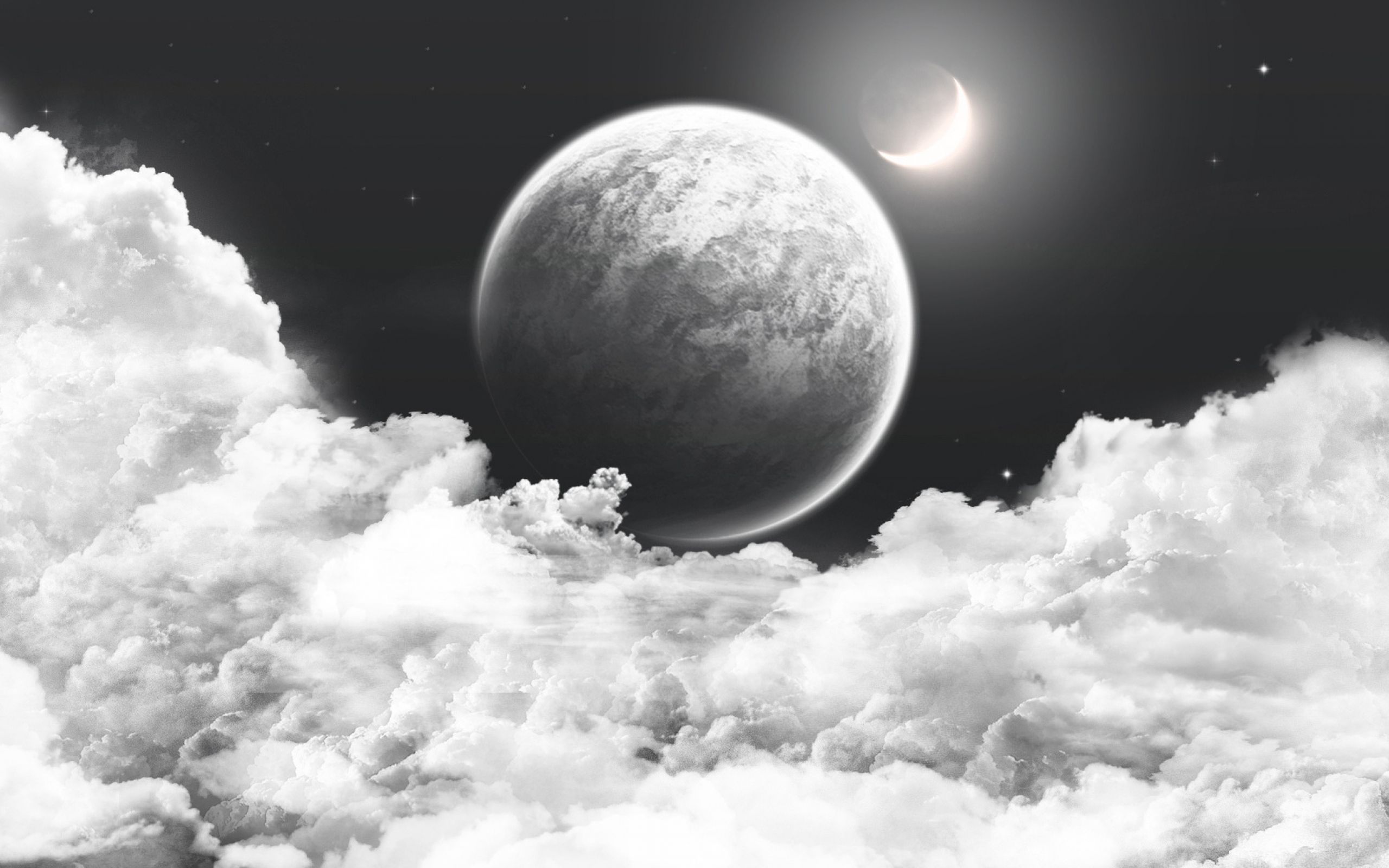 Большая чистая луна. Космический пейзаж. Белый космос. Космос черно белый. Серая Луна.