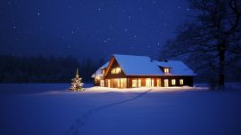 Зима Дом